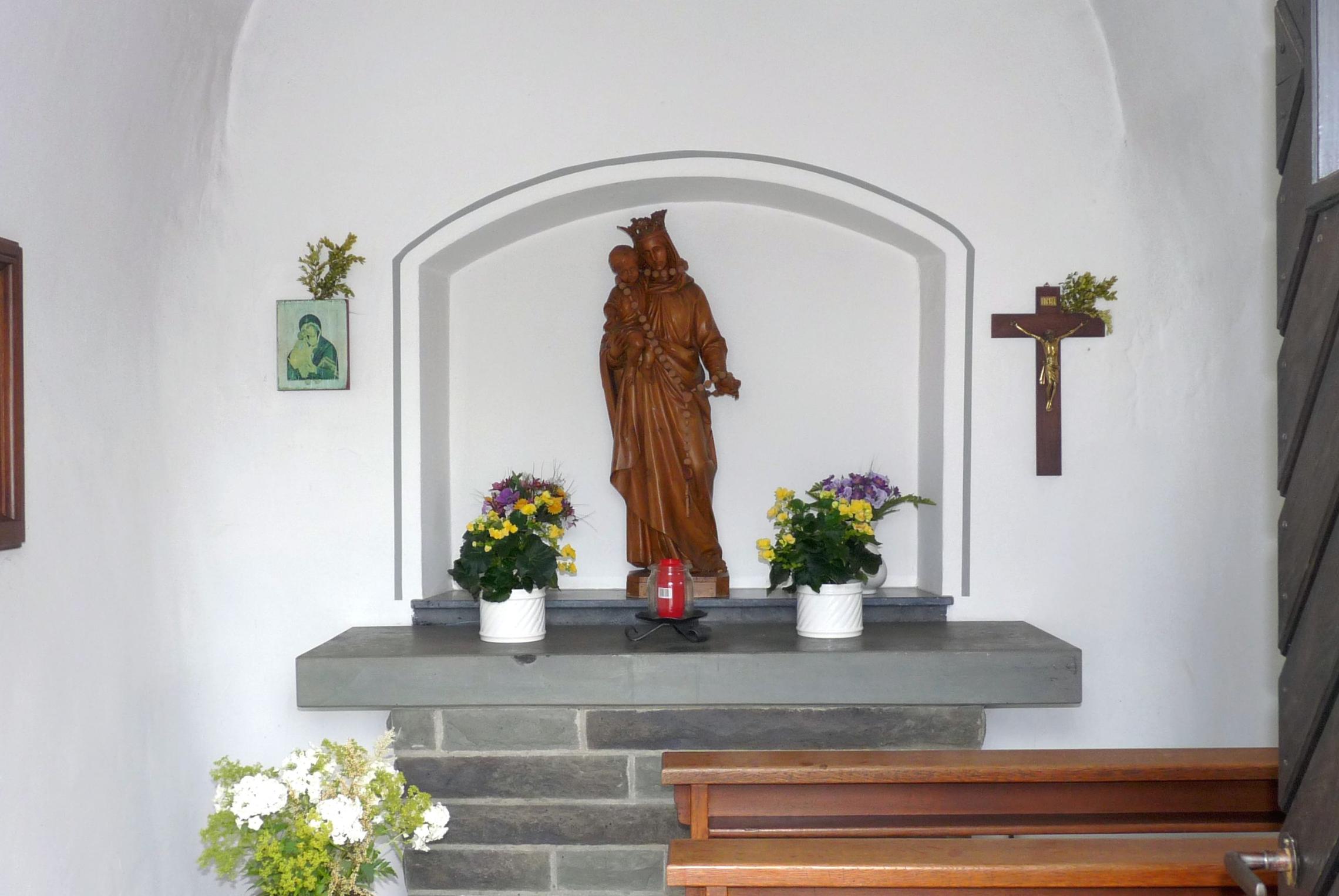 Rosenkranzmadonna in der Kapelle in Wiesen (c) Werner Katzinski